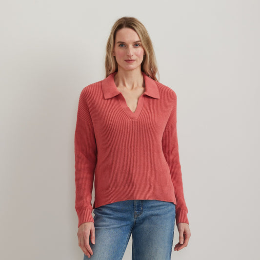 Eddie Bauer Women's Johnny Collar Polo Sweater