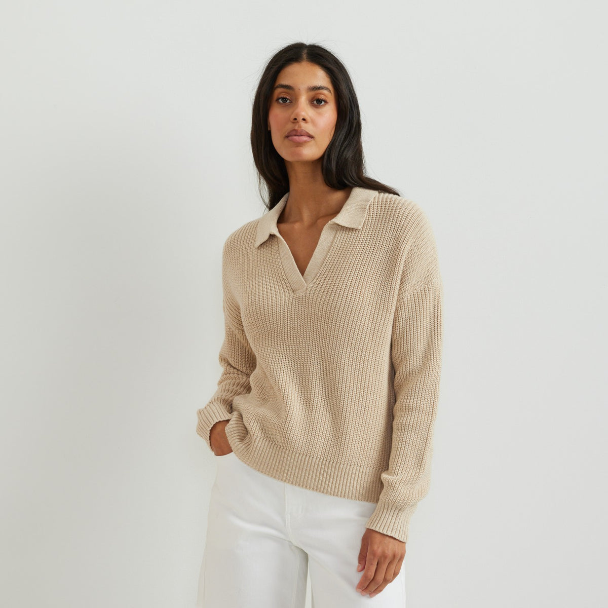 Eddie Bauer Women's Johnny Collar Polo Sweater