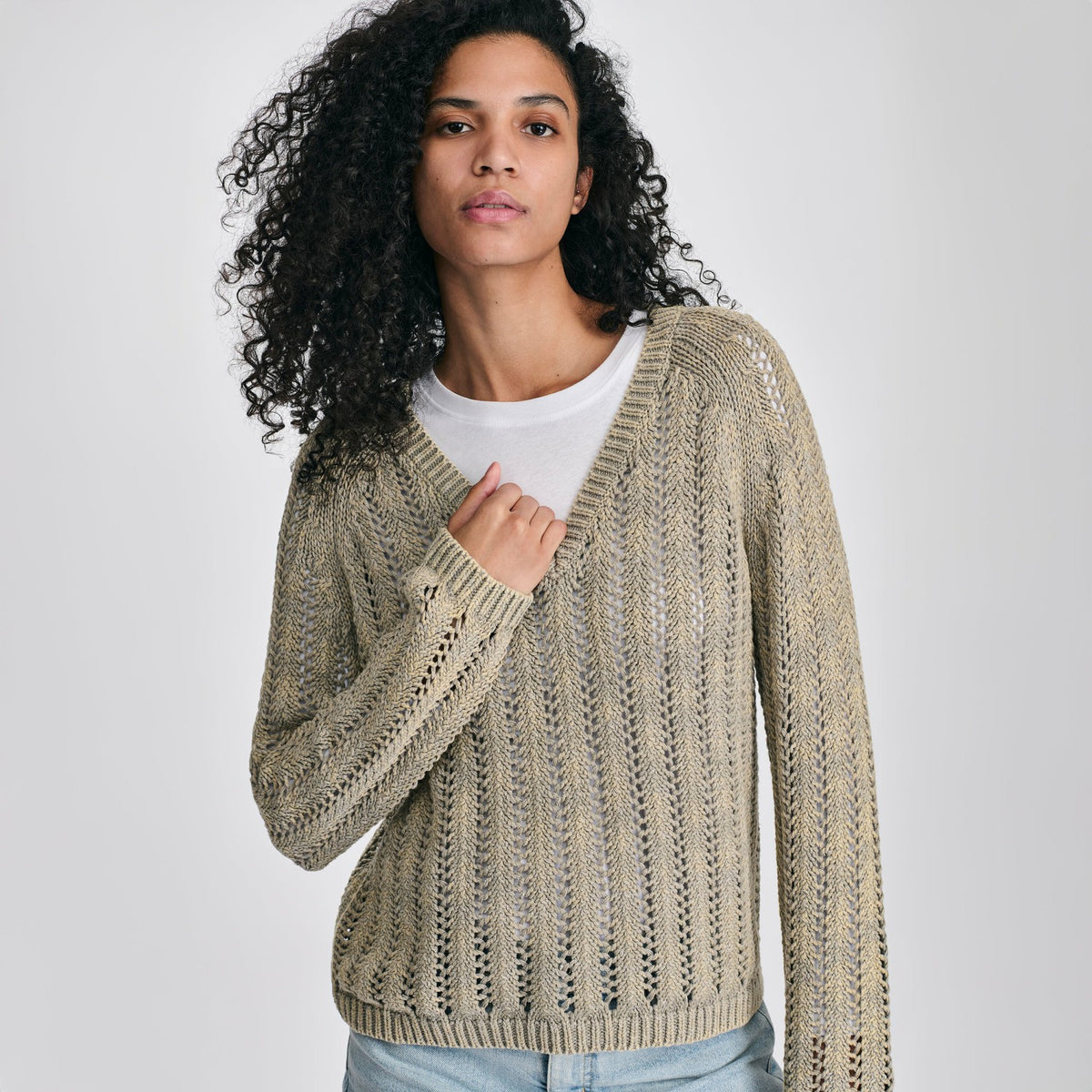 Eddie Bauer Women's Pointelle LS Pullover