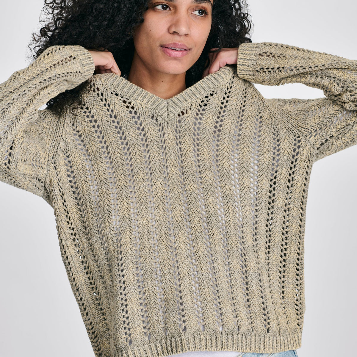 Eddie Bauer Women's Pointelle LS Pullover