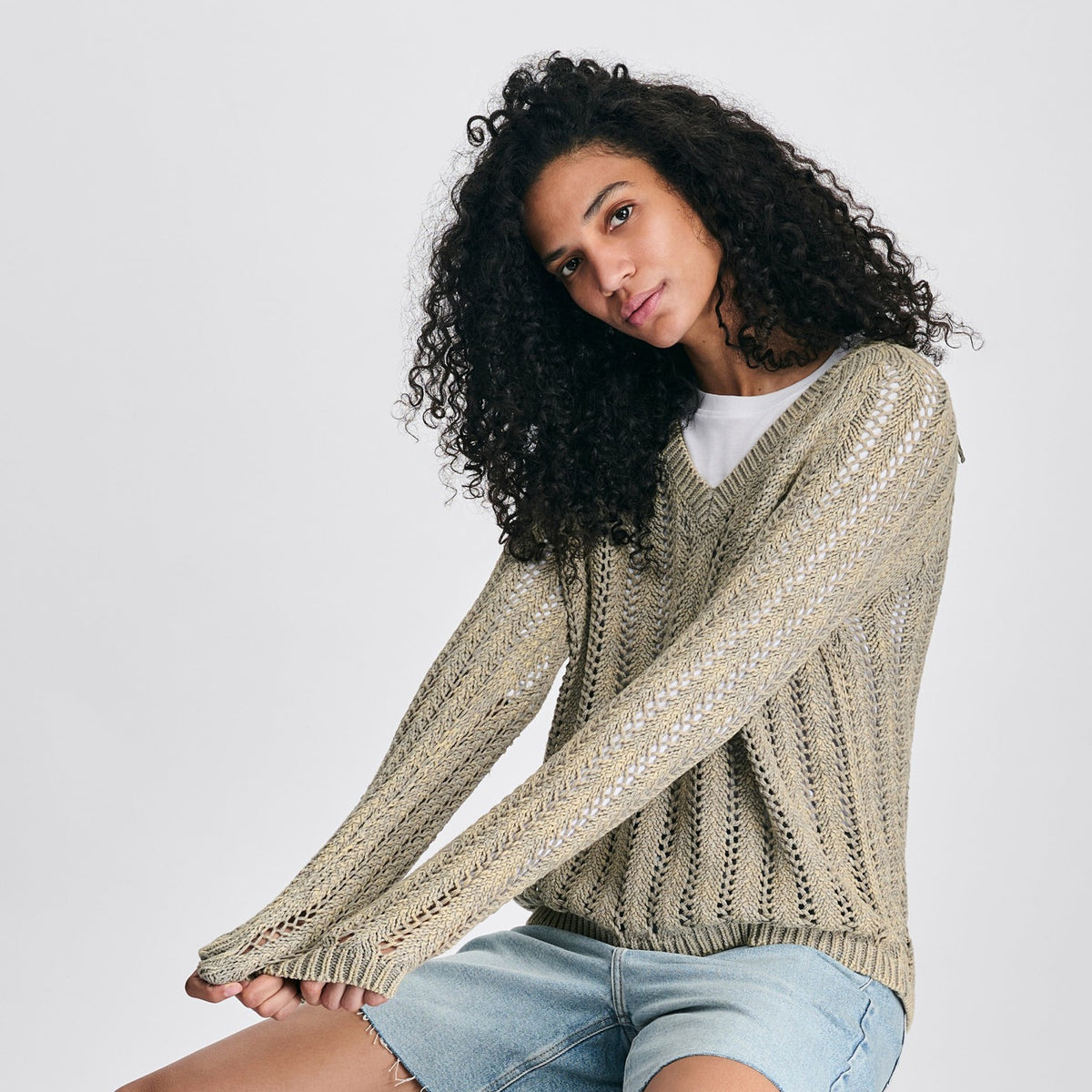 Eddie Bauer Women's Pointelle LS Pullover