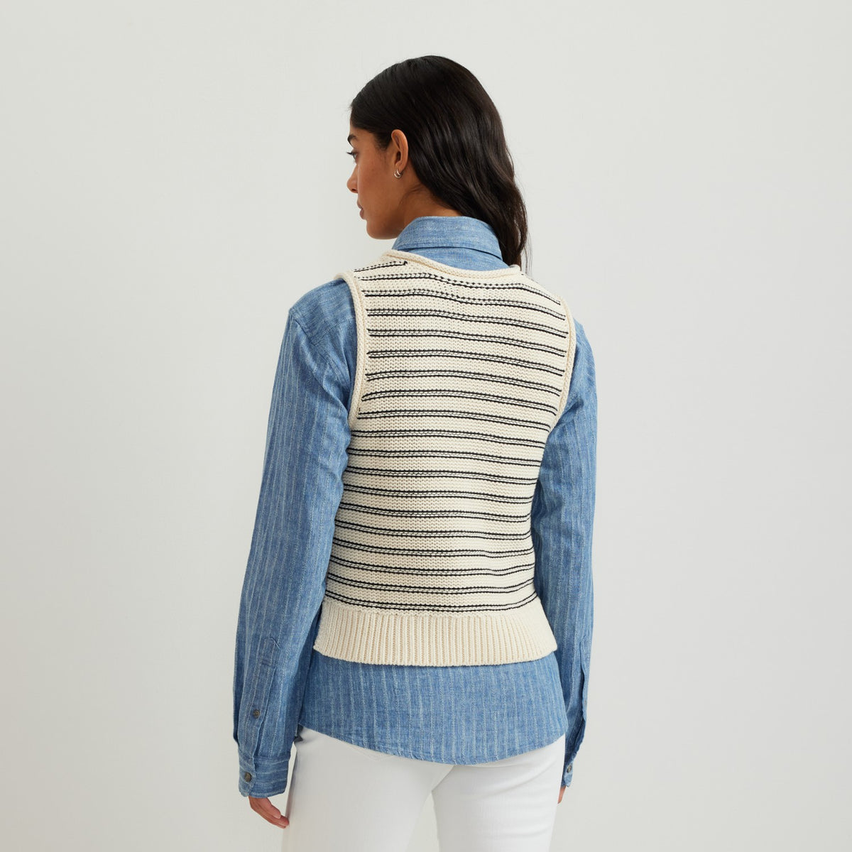 Eddie Bauer Women's Striped Sweater Tank