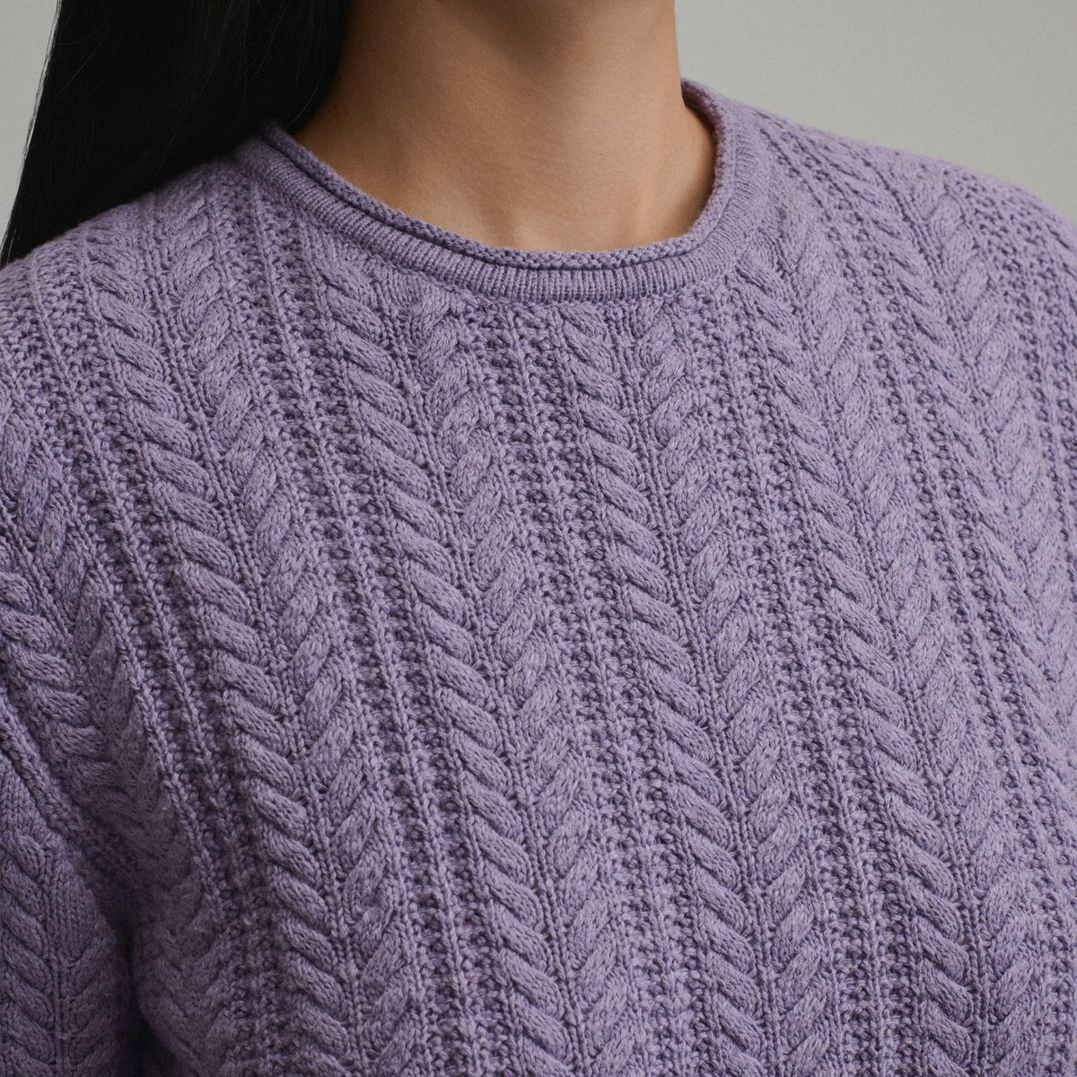 Eddie Bauer Women's Cotton Cable Crew Sweater