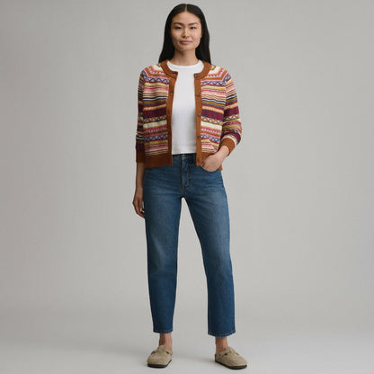 Eddie Bauer Women's Signature Cardigan Sweater - Stripe