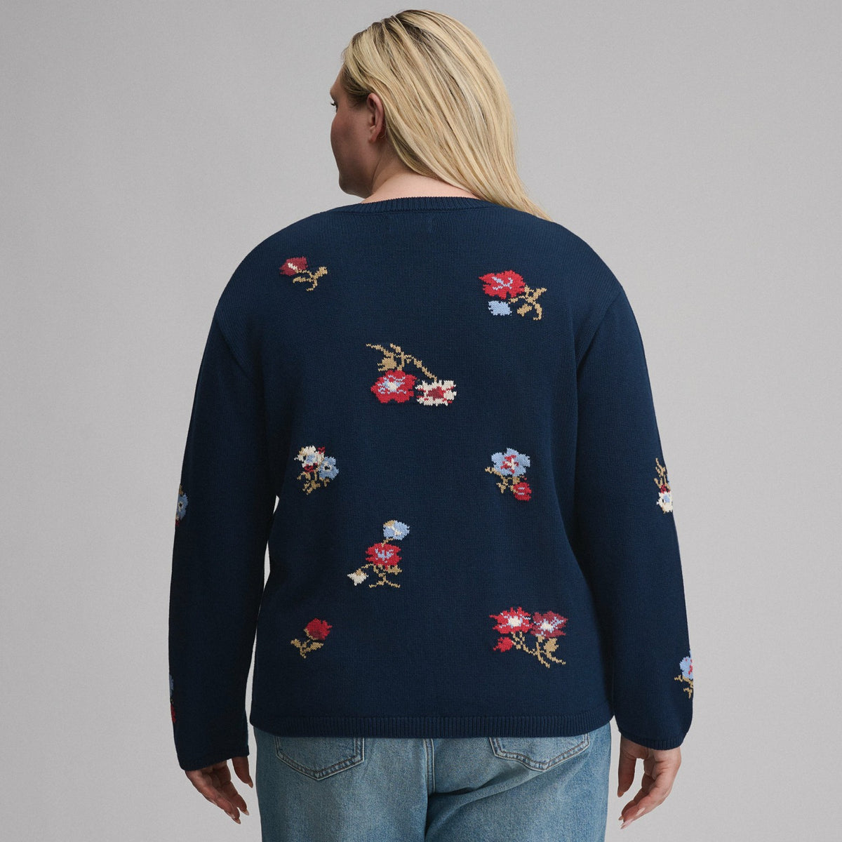 Eddie Bauer Women's Floral Crewneck Sweater