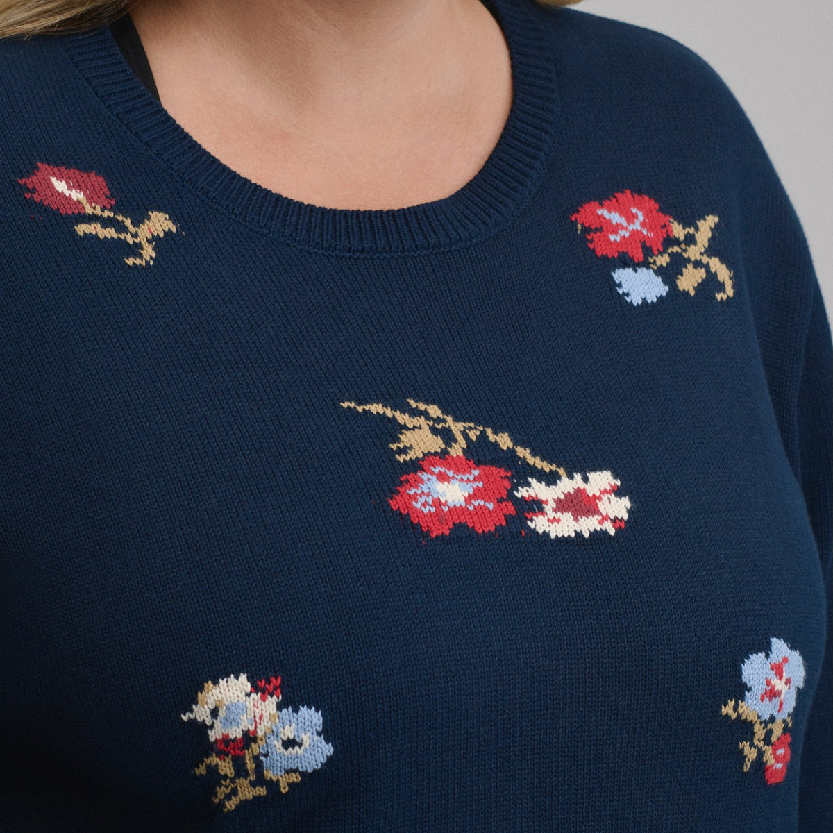 Eddie Bauer Women's Floral Crewneck Sweater