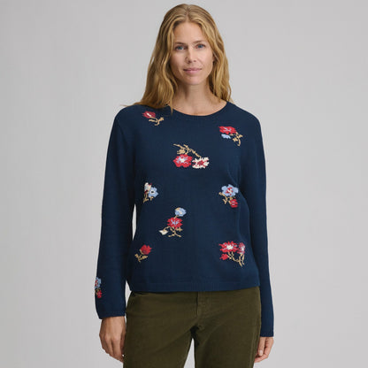 Eddie Bauer Women's Floral Crewneck Sweater