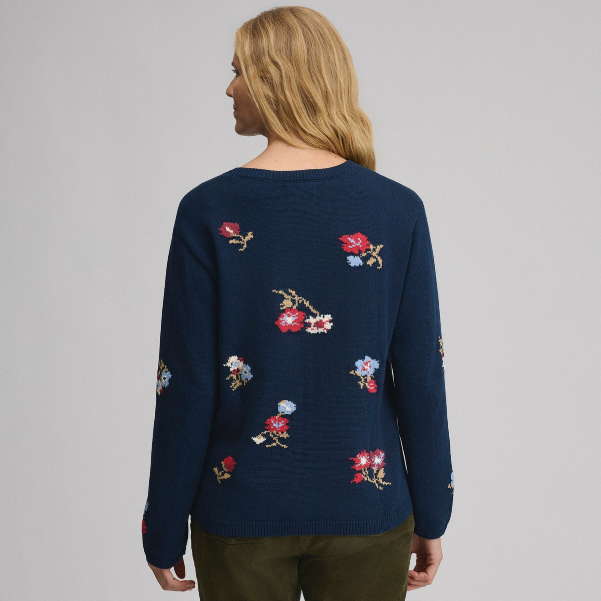 Eddie Bauer Women's Floral Crewneck Sweater