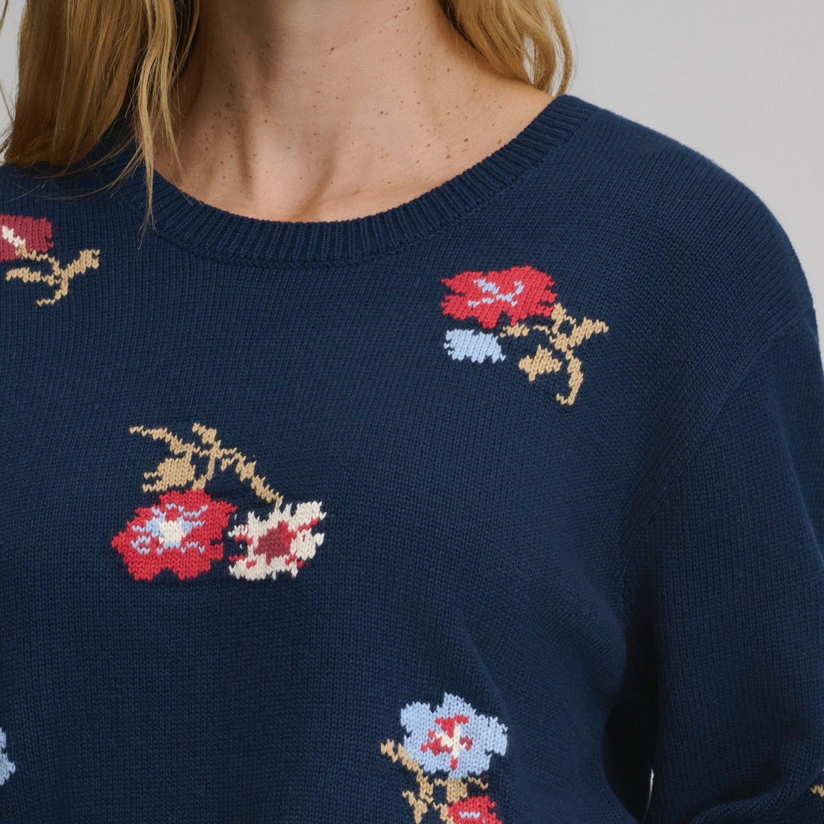 Eddie Bauer Women's Floral Crewneck Sweater
