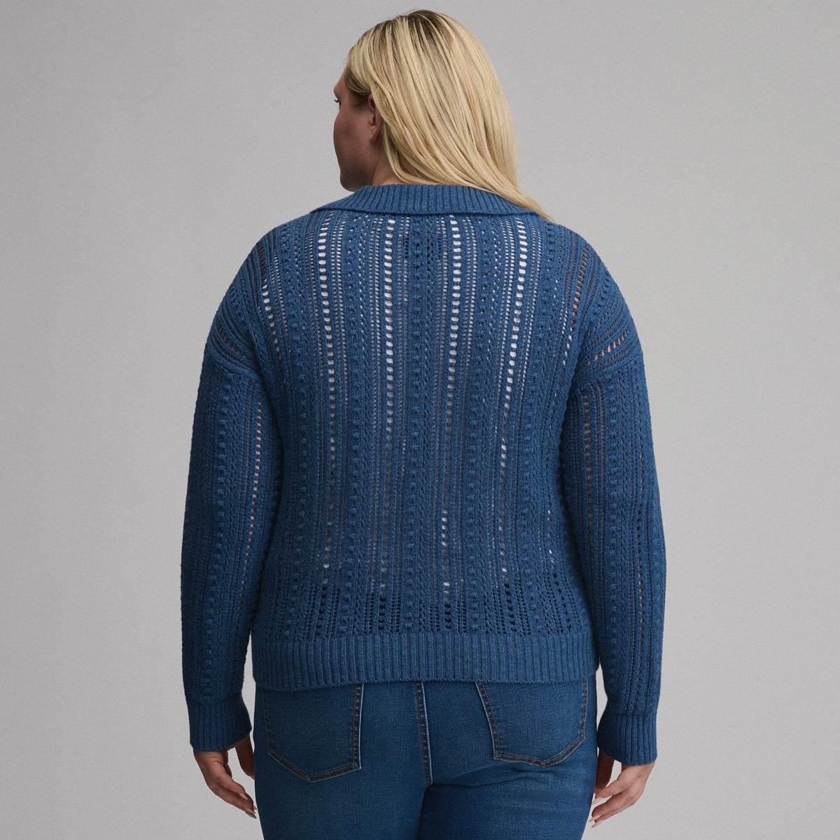 Eddie Bauer Women's Long-Sleeve Slub Johnny Collar Sweater