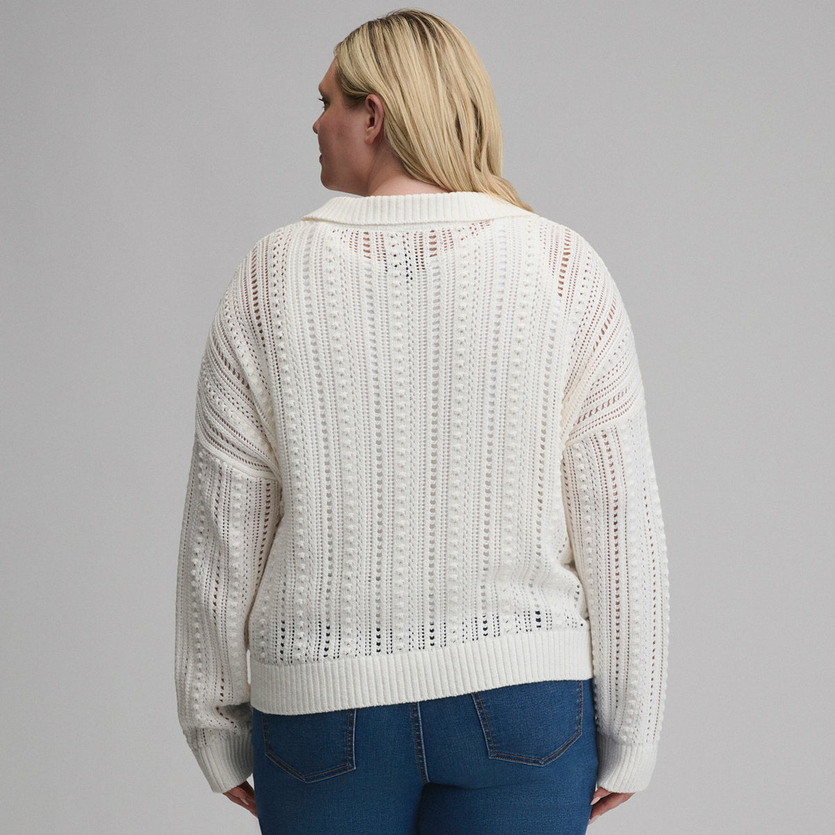 Eddie Bauer Women's Long-Sleeve Slub Johnny Collar Sweater