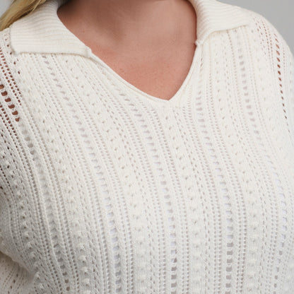 Eddie Bauer Women's Long-Sleeve Slub Johnny Collar Sweater