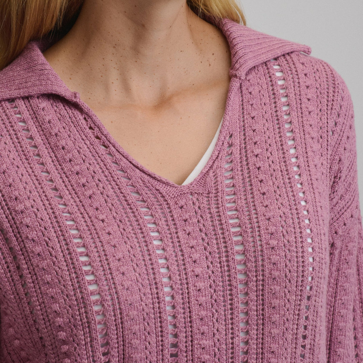 Eddie Bauer Women's Long-Sleeve Slub Johnny Collar Sweater