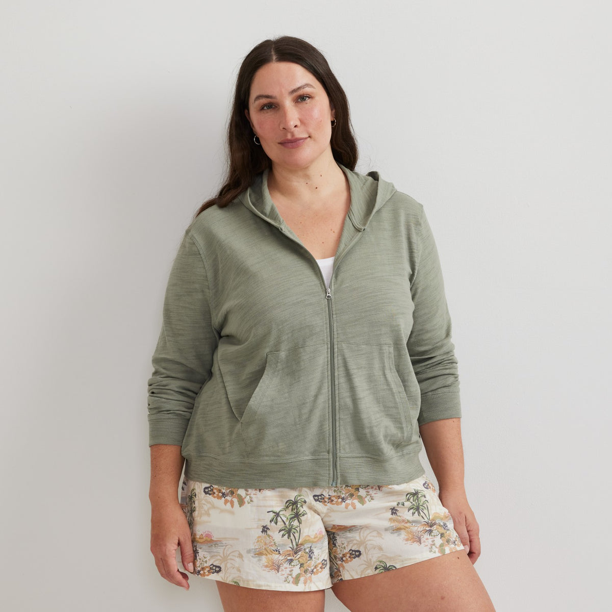 Eddie Bauer Women's Waverly Cotton Slub Sweatshi