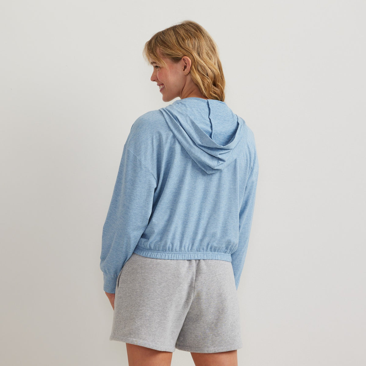 Eddie Bauer Women's Sightseer Knit Full-Zip Cropped Hoo