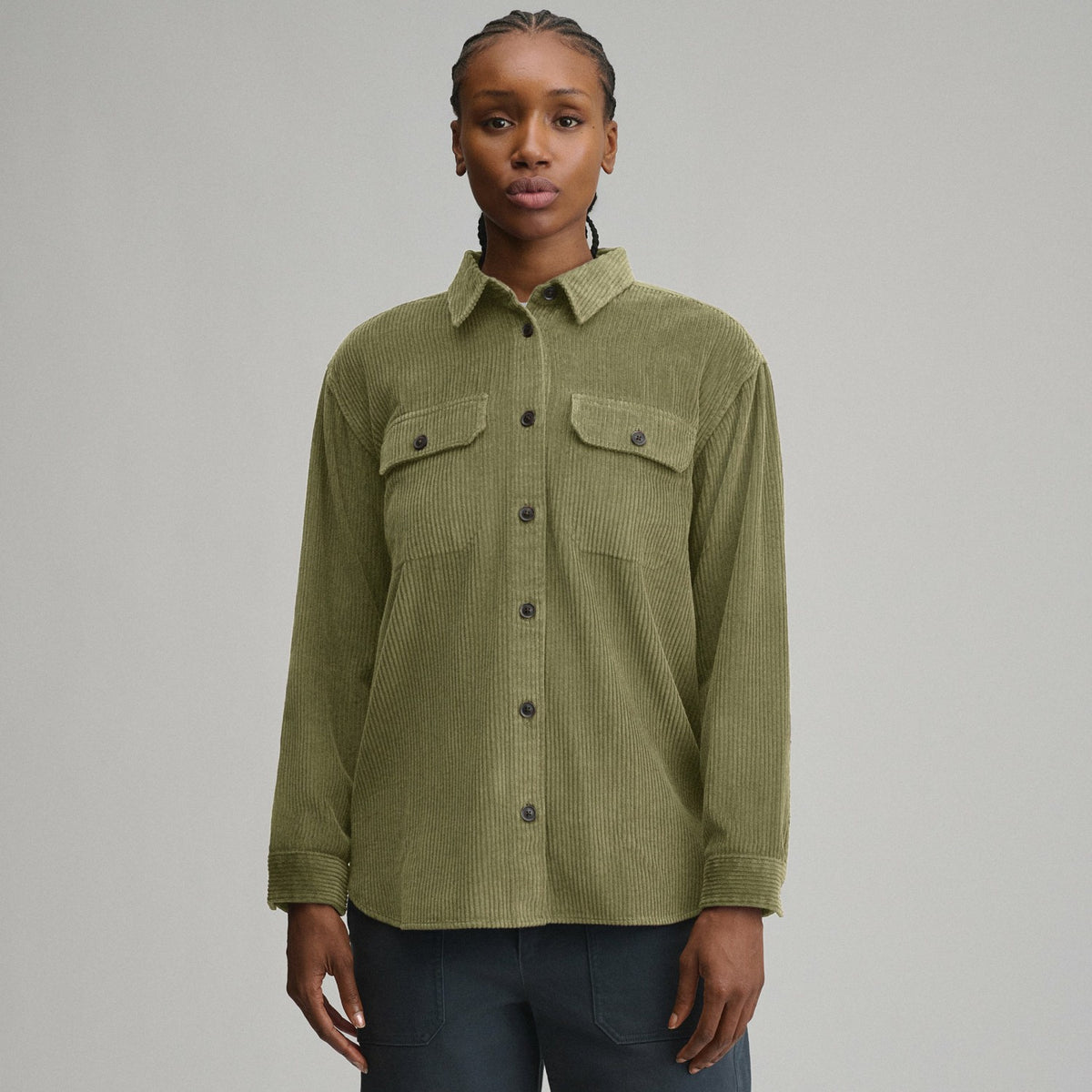 Eddie Bauer Women's Canyons Corduroy Boyfriend Overshirt