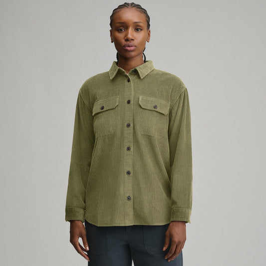 Eddie Bauer Women's Canyons Corduroy Boyfriend Overshirt