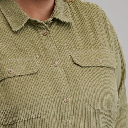 Eddie Bauer Women's Canyons Corduroy Boyfriend Overshirt