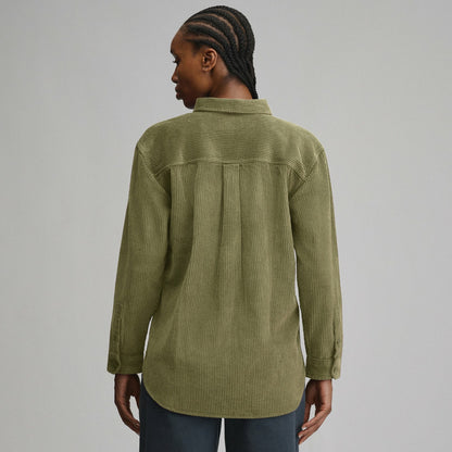 Eddie Bauer Women's Canyons Corduroy Boyfriend Overshirt