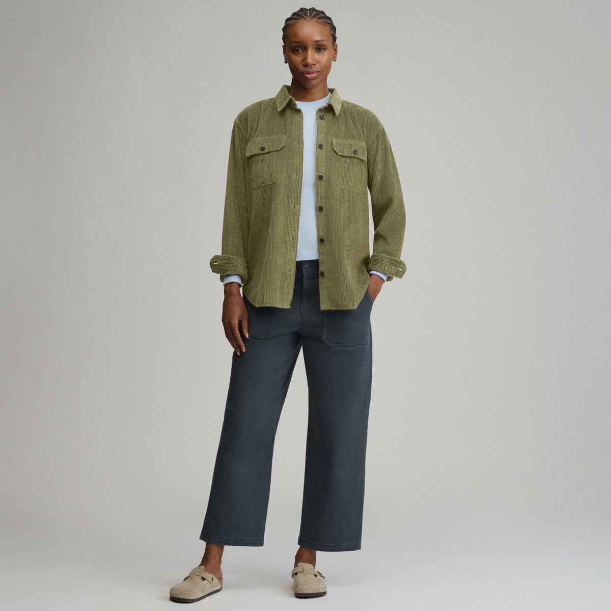 Eddie Bauer Women's Canyons Corduroy Boyfriend Overshirt