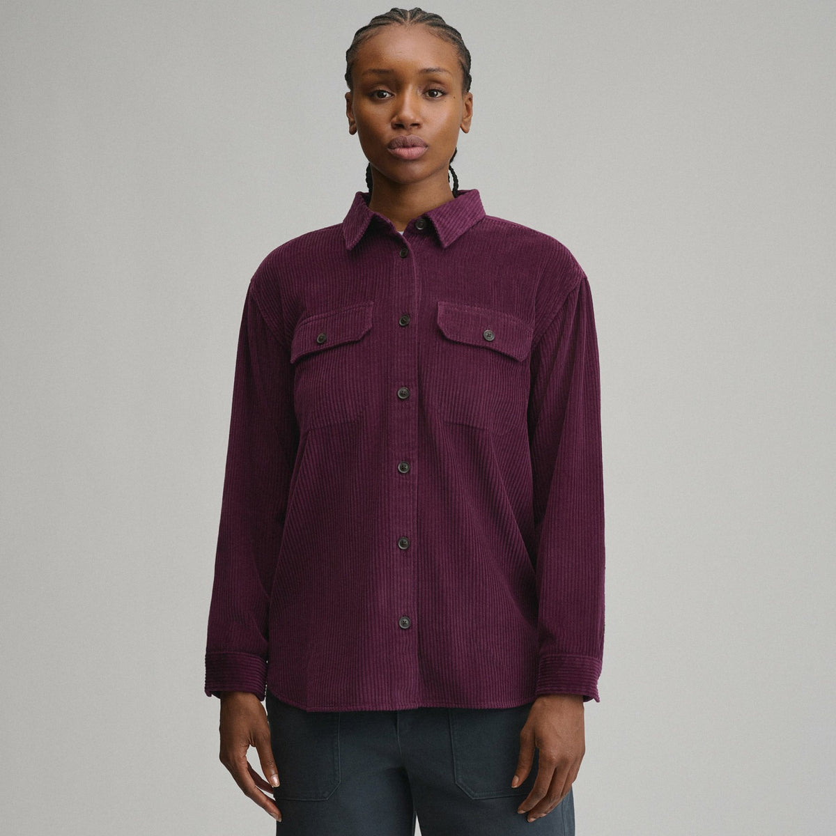 Eddie Bauer Women's Canyons Corduroy Boyfriend Overshirt