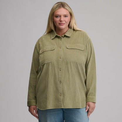 Eddie Bauer Women's Canyons Corduroy Boyfriend Overshirt