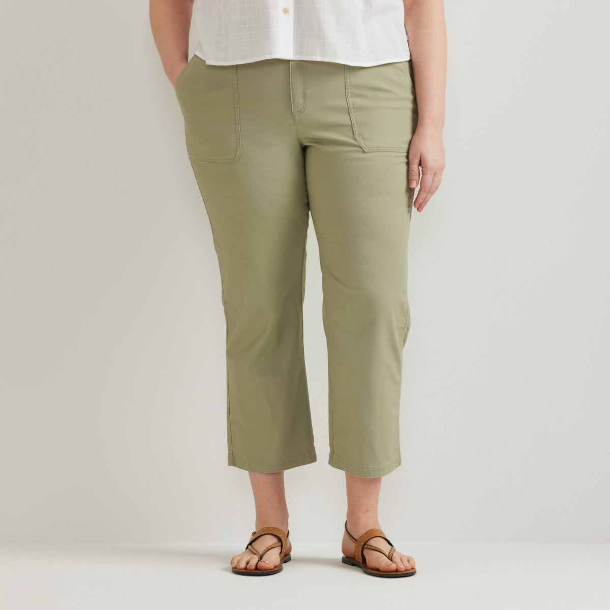 Eddie Bauer Women's Utility Canvas Kick Crop