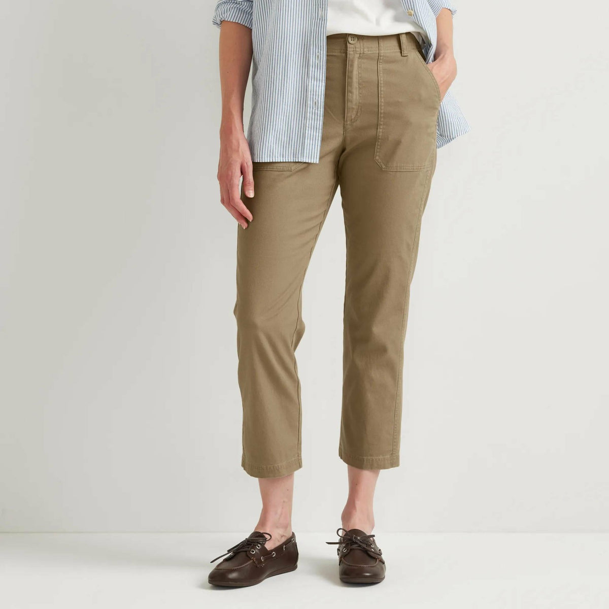 Eddie Bauer Women's Utility Canvas Kick Crop