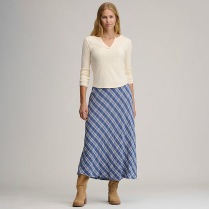 Eddie Bauer Women's Plaid Midi Skirt