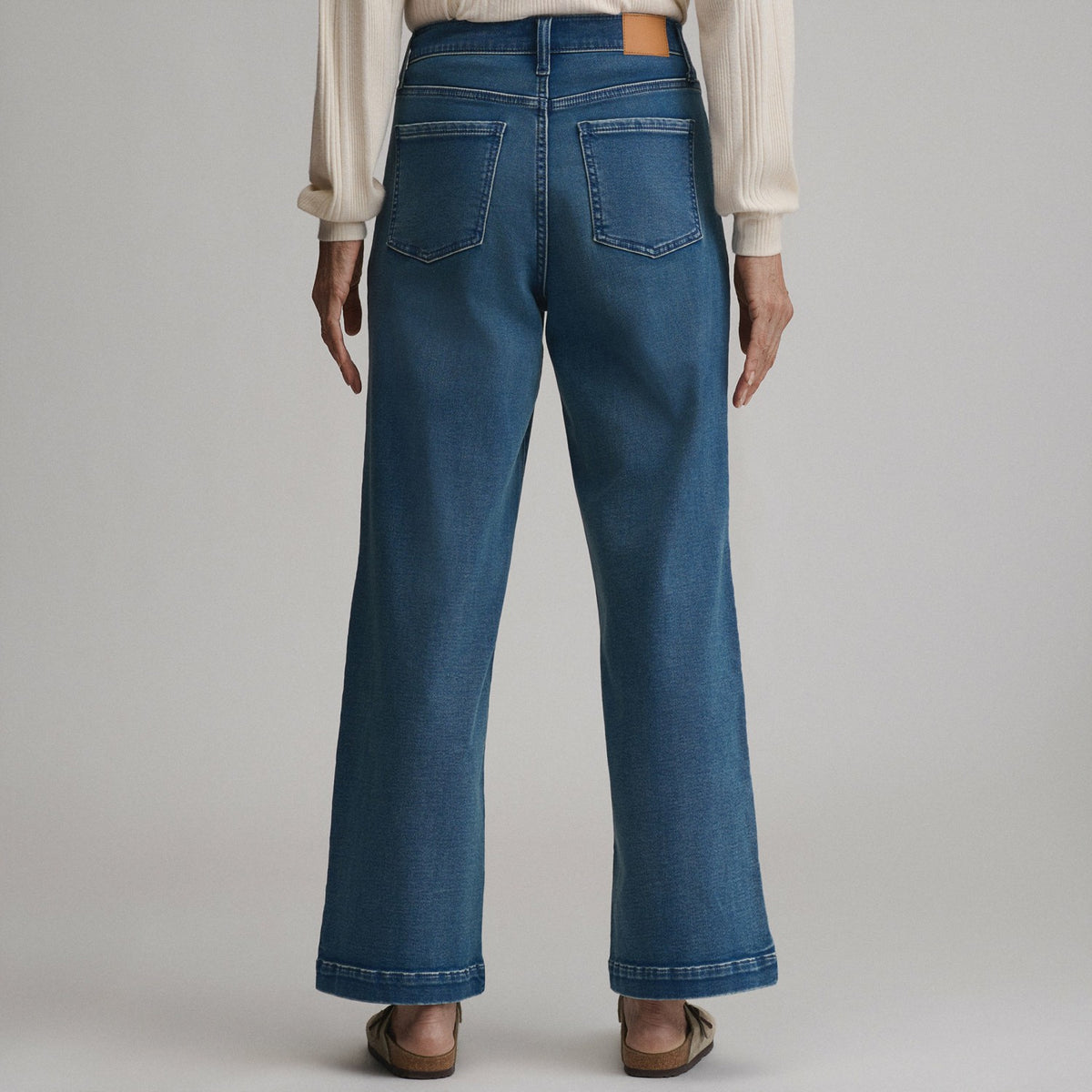 Eddie Bauer Women's High Waisted Wide-Leg Jean