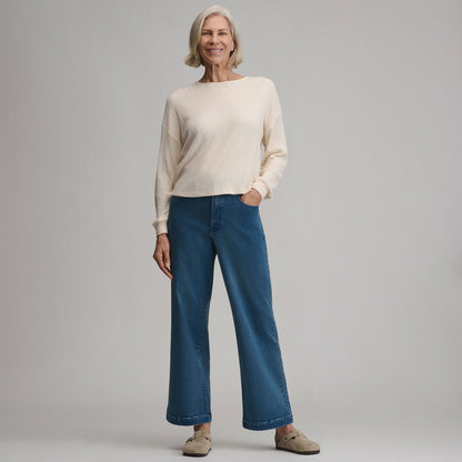 Eddie Bauer Women's High Waisted Wide-Leg Jean