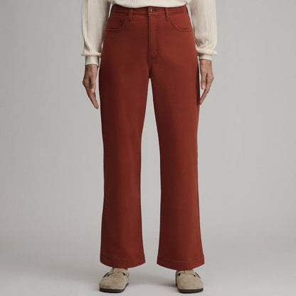 Eddie Bauer Women's High Waisted Wide-Leg Colored Jean