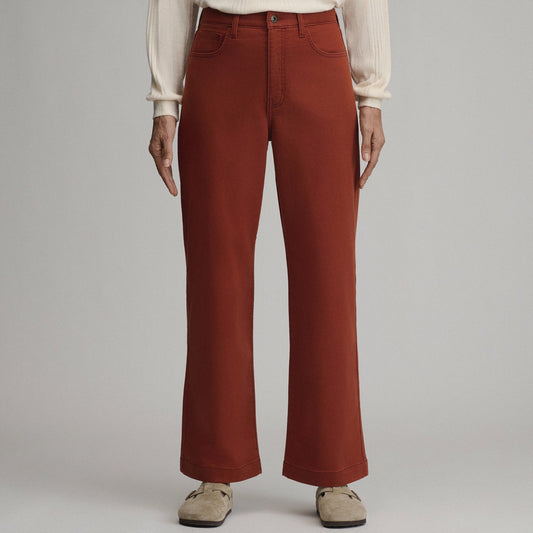 Eddie Bauer Women's High Waisted Wide-Leg Colored Jean