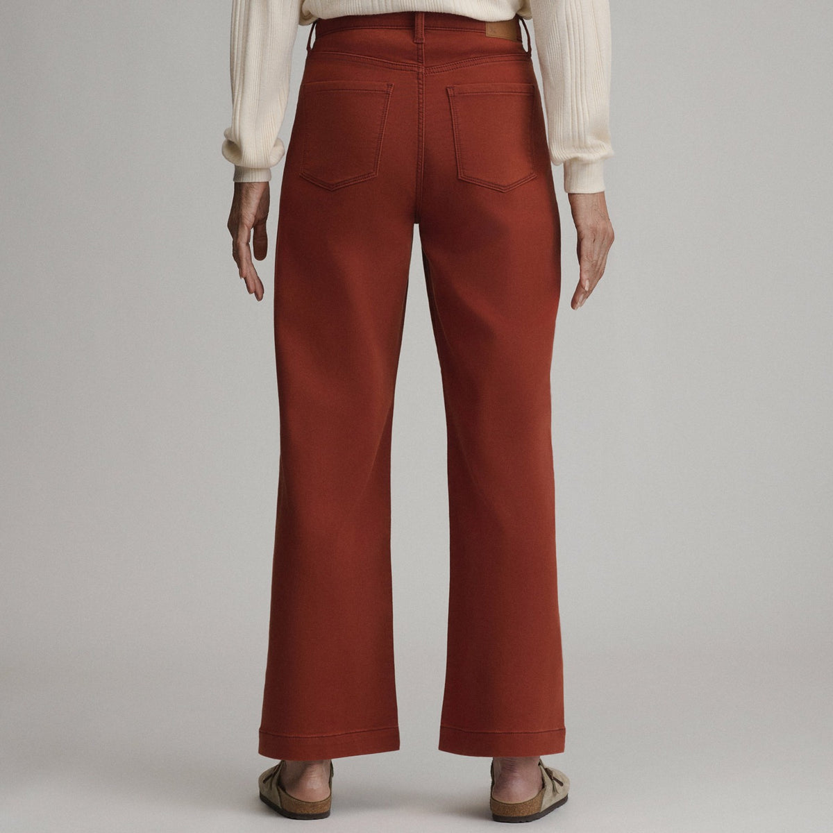 Eddie Bauer Women's High Waisted Wide-Leg Colored Jean