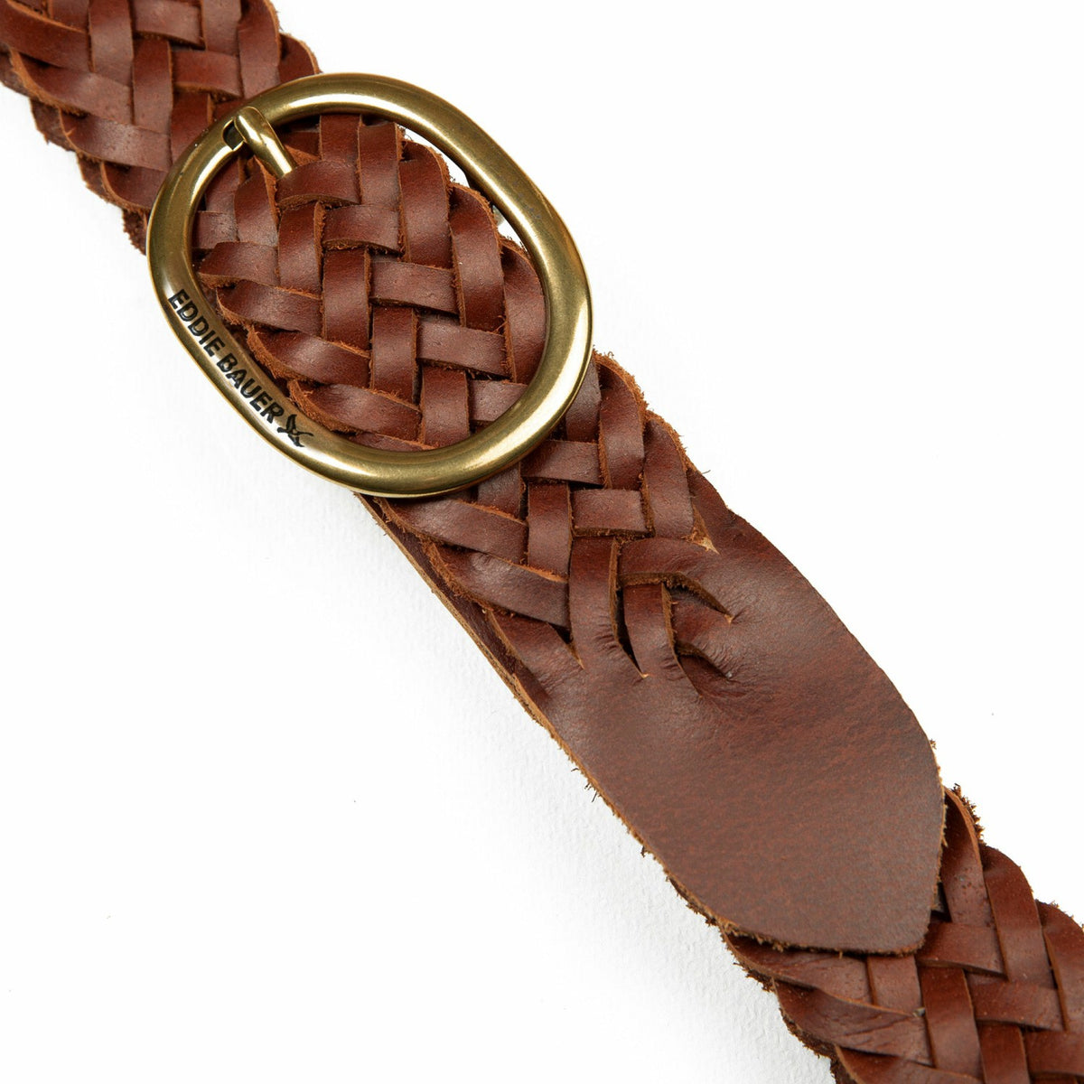 Eddie Bauer Women's Center Bar Woven Leather Belt