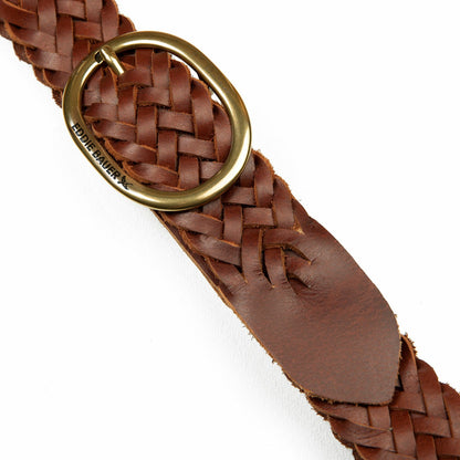 Eddie Bauer Women's Center Bar Woven Leather Belt