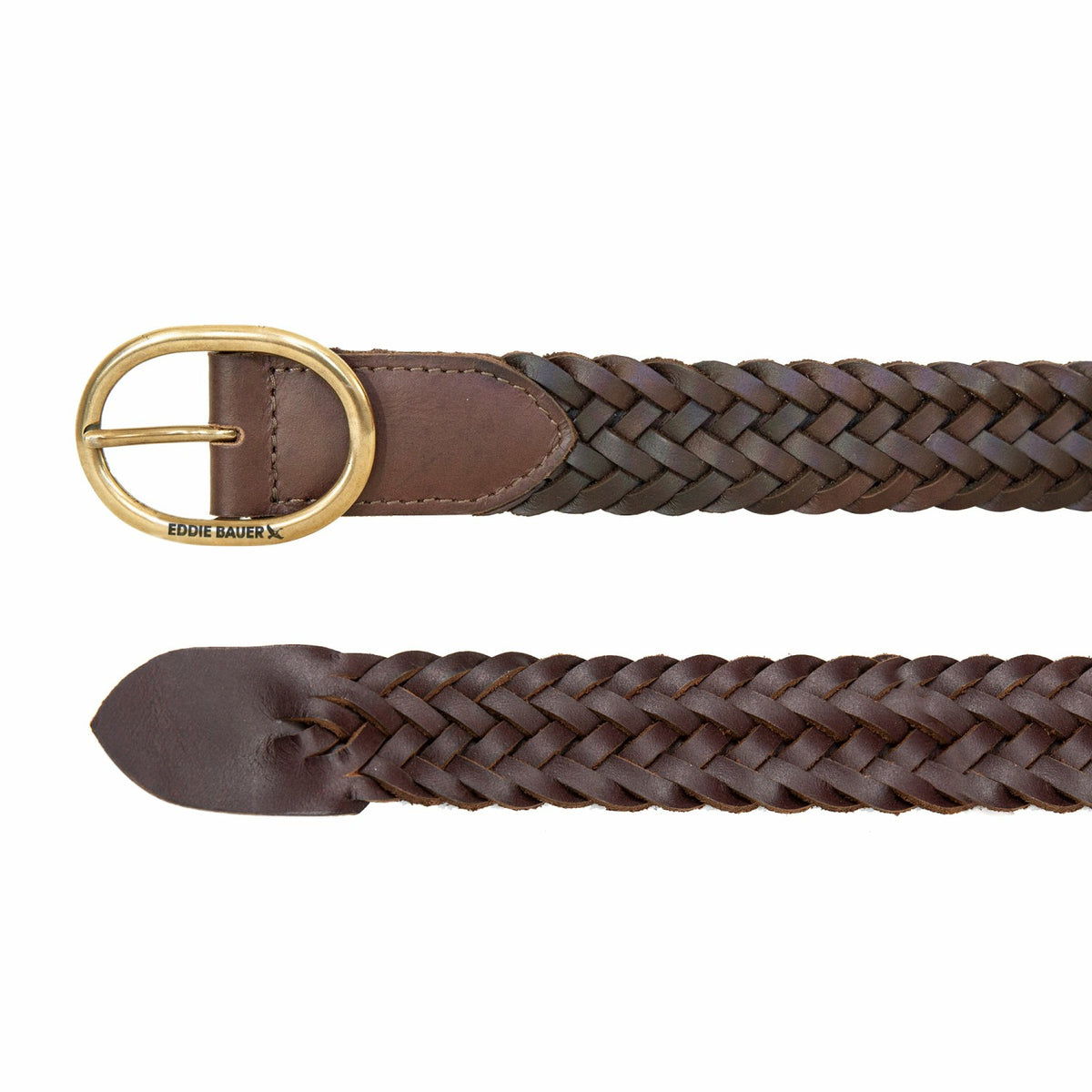 Eddie Bauer Women's Center Bar Woven Leather Belt