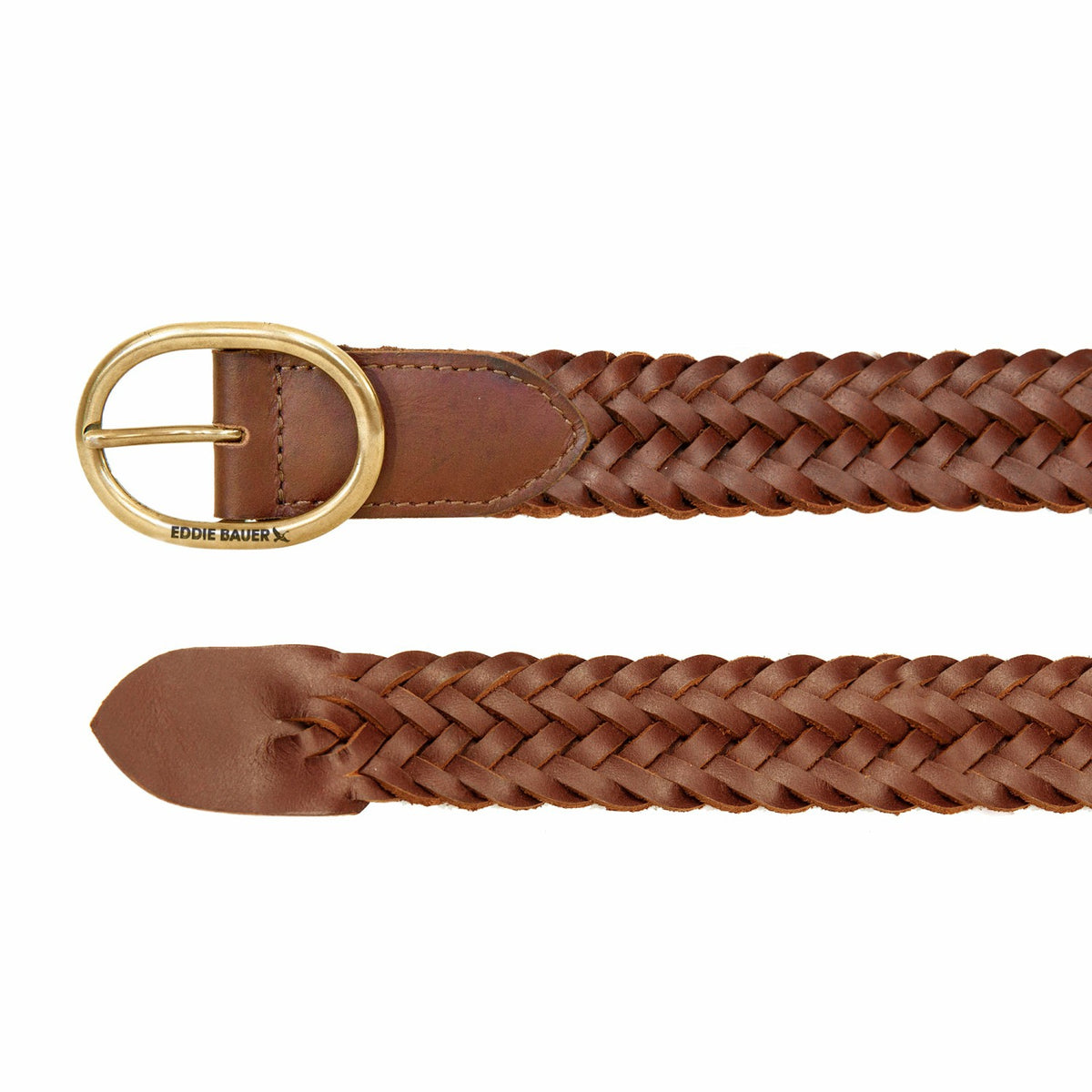 Eddie Bauer Women's Center Bar Woven Leather Belt