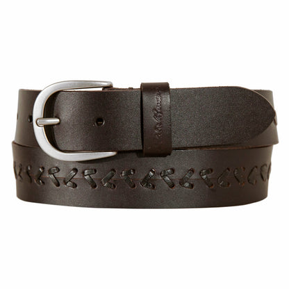Eddie Bauer Women's Center Lacing Detailed Leather Belt