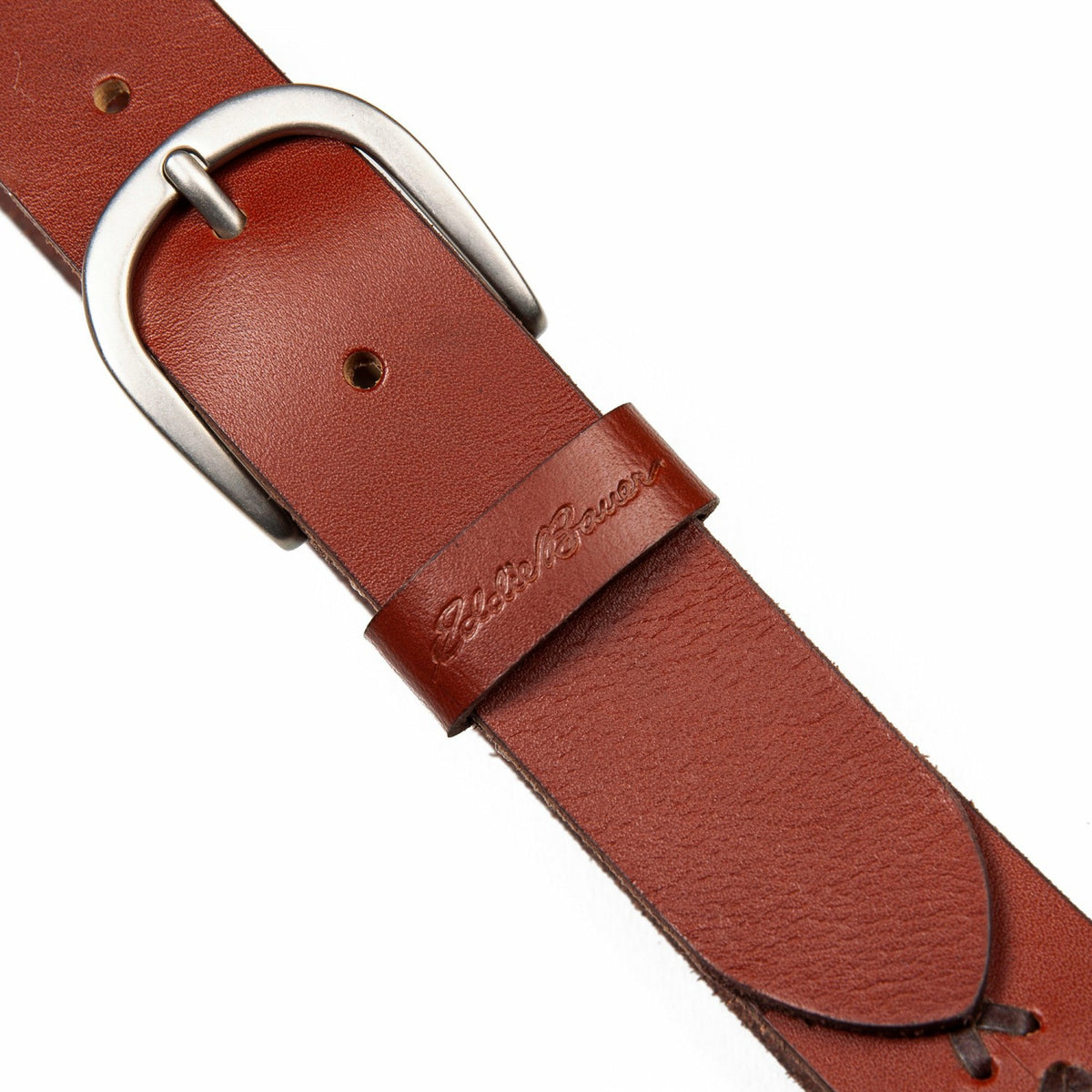 Eddie Bauer Women's Center Lacing Detailed Leather Belt