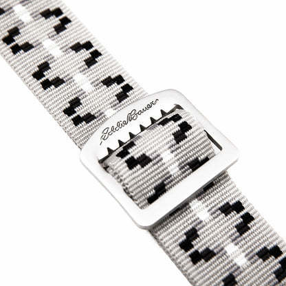 Eddie Bauer Women's Cascade Webbing Belt with Engraved Metal Buckle