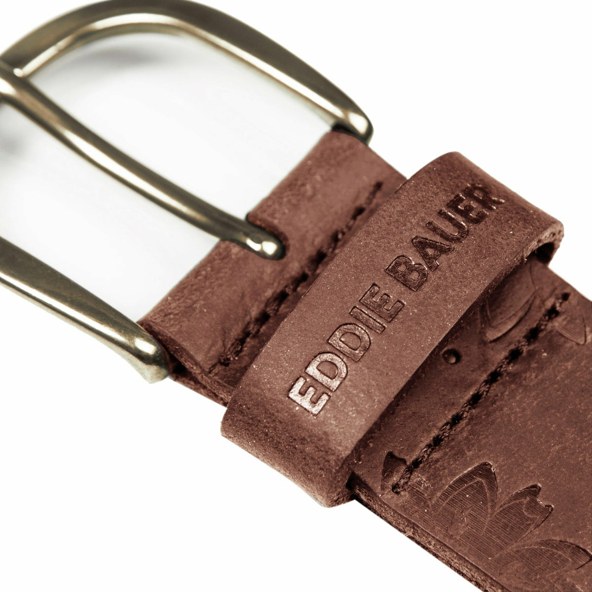 Eddie Bauer Women's Floral Tooled Leather Belt