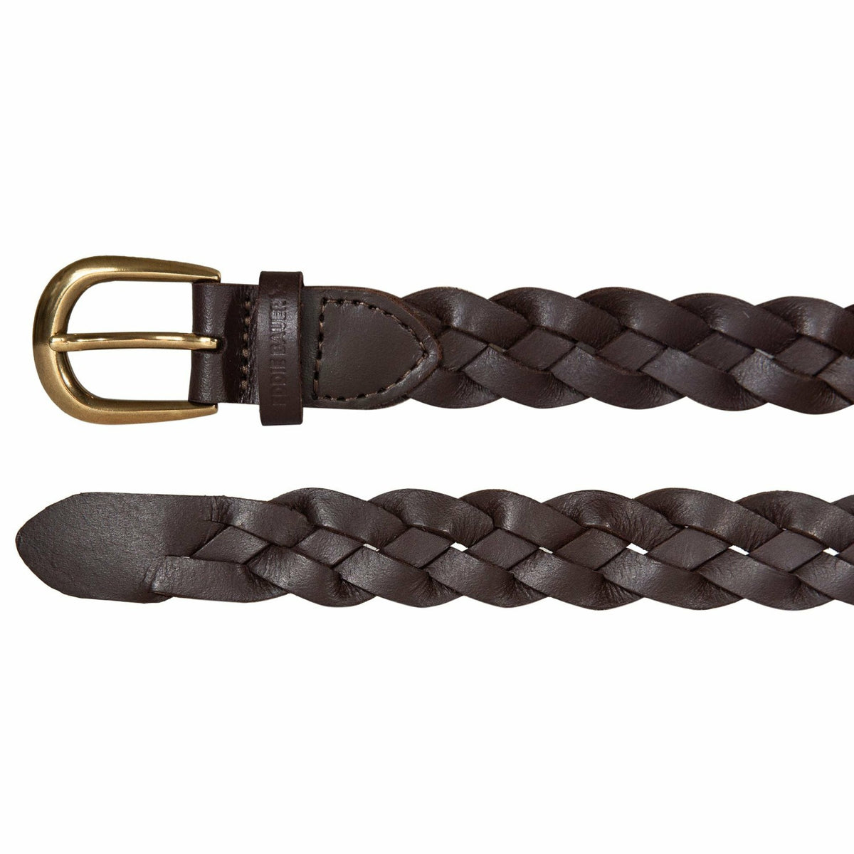 Eddie Bauer Women's Thin Braided Leather Belt