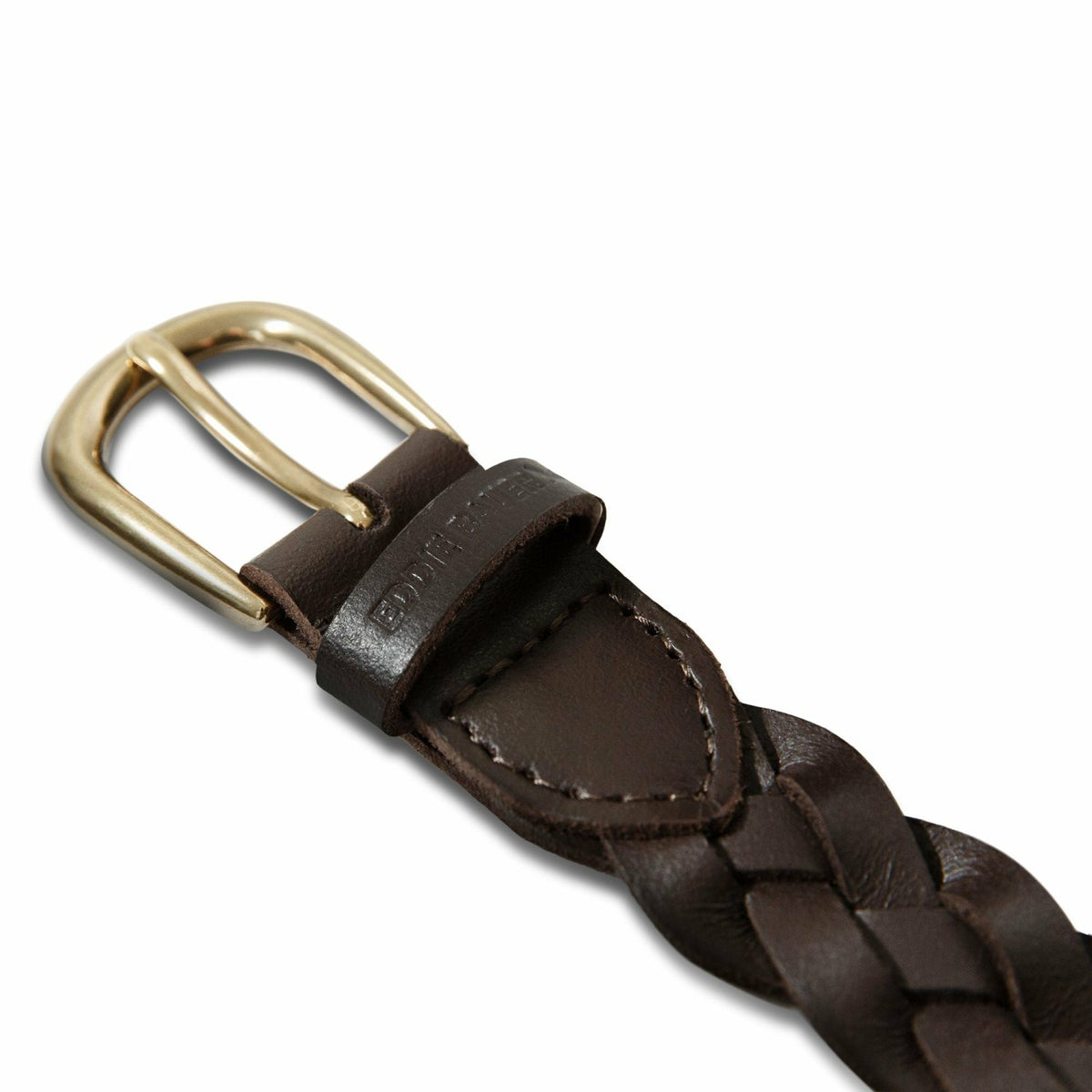 Eddie Bauer Women's Thin Braided Leather Belt