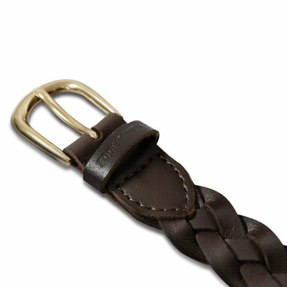 Eddie Bauer Women's Thin Braided Leather Belt