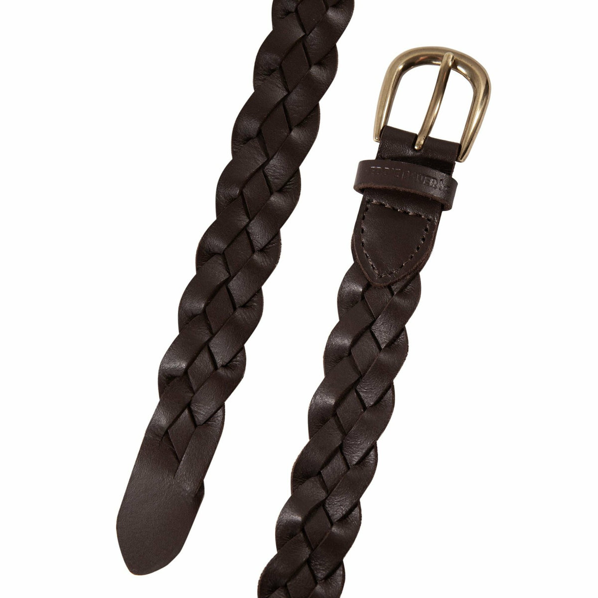 Eddie Bauer Women's Thin Braided Leather Belt