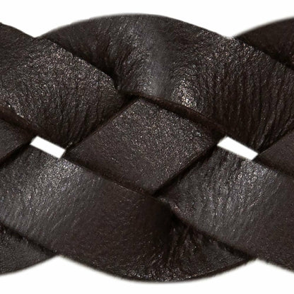 Eddie Bauer Women's Thin Braided Leather Belt