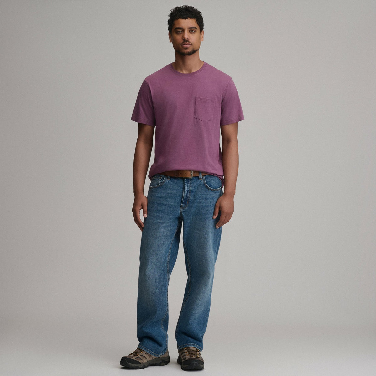 Eddie Bauer Men's SS Lw Cotton Pocket Tee