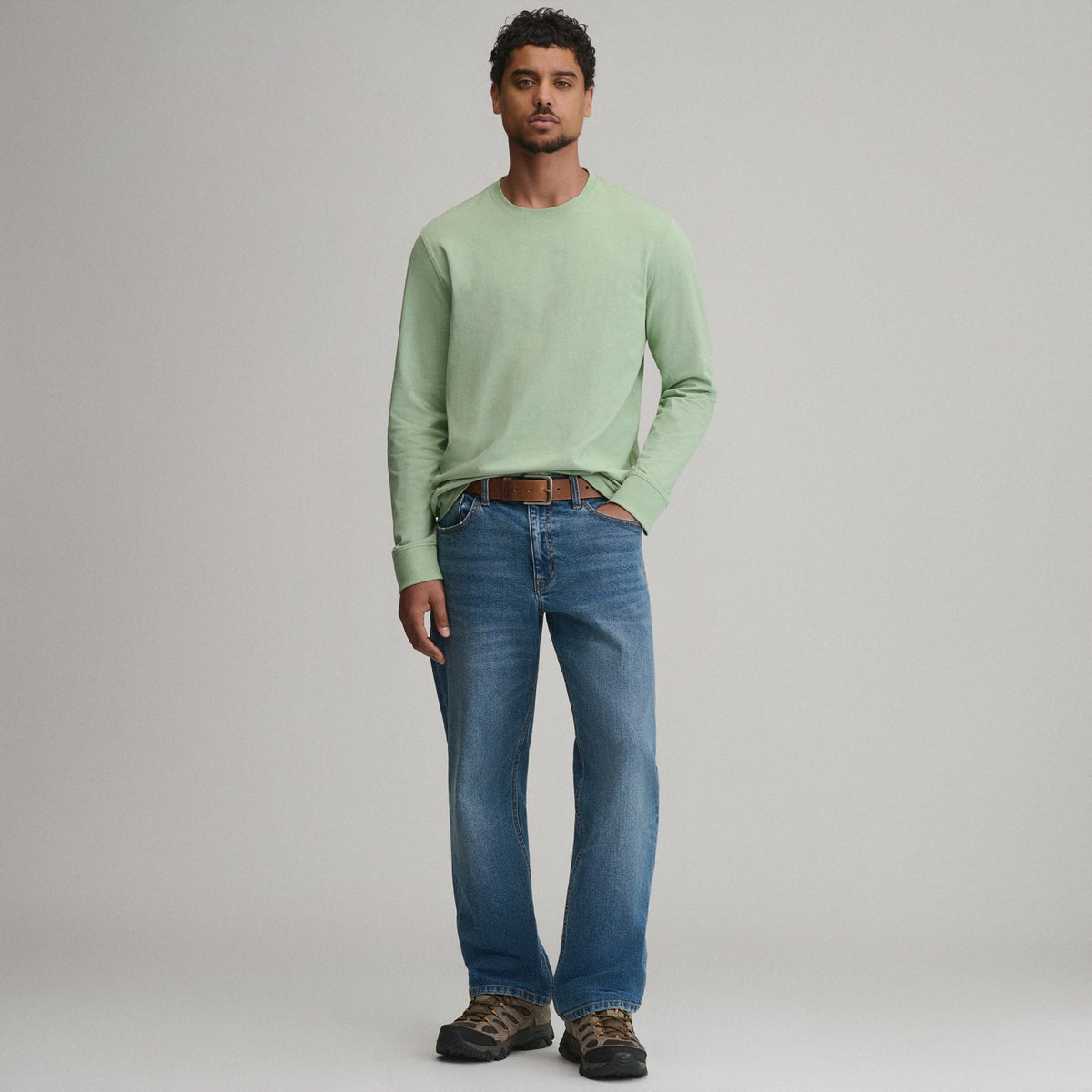 Eddie Bauer Men's LS Lw Cotton Classic Tee