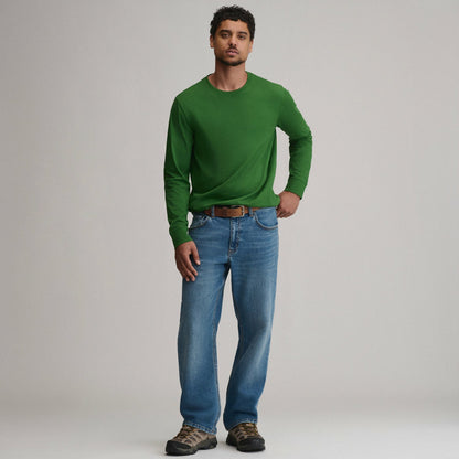 Eddie Bauer Men's LS Lw Cotton Classic Tee